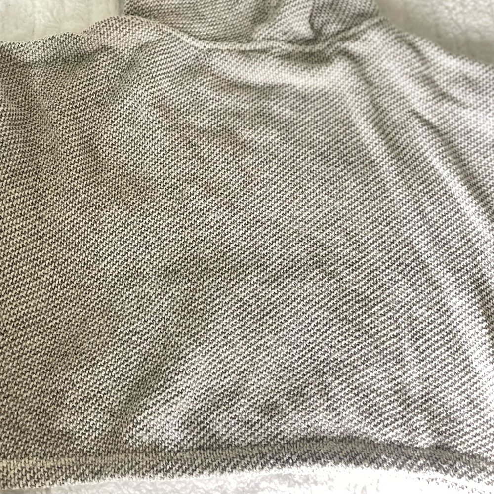 Gray Knit Hoodie with Frayed Edges - Picture 6 of 6